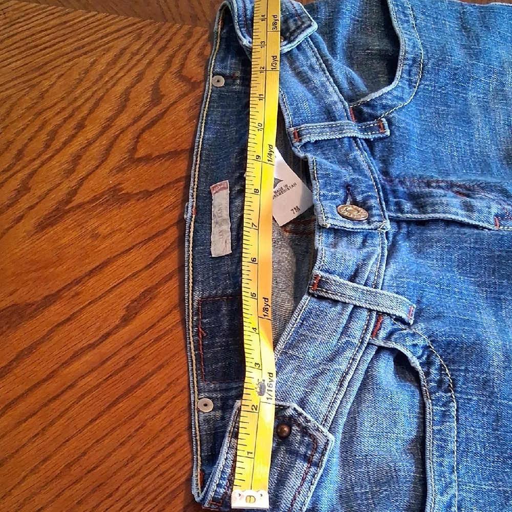 Mid Wash Straight-Leg Denim Jeans - Picture 6 of 13